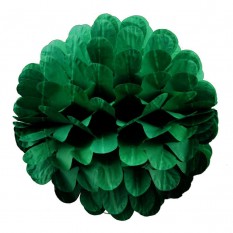 Бумажный шар цветок 20см (малахитовый 0016)